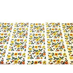 VTG 1950s Startex Starfield Floral Tablecloth Retro Boho Flowers 54x47 READ